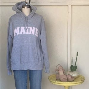 MV Sport Maine Hoodie in Grey Size Women's XL